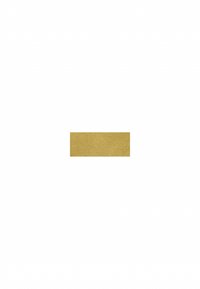 Échantillon de tapis rectangulaire doré avec un motif texturé subtil sur fond blanc.