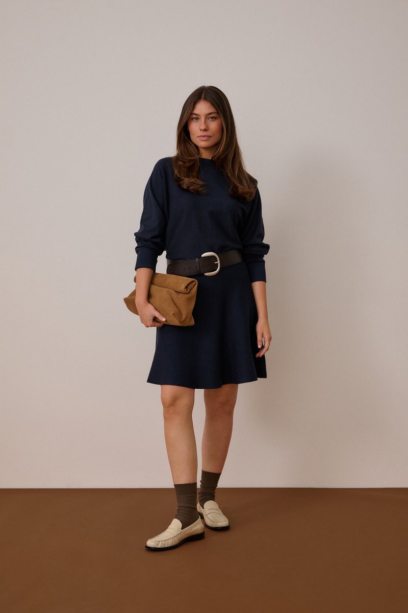 Culture CUANNEMARIE - A-line skirt - salute/dark blue - Zalando