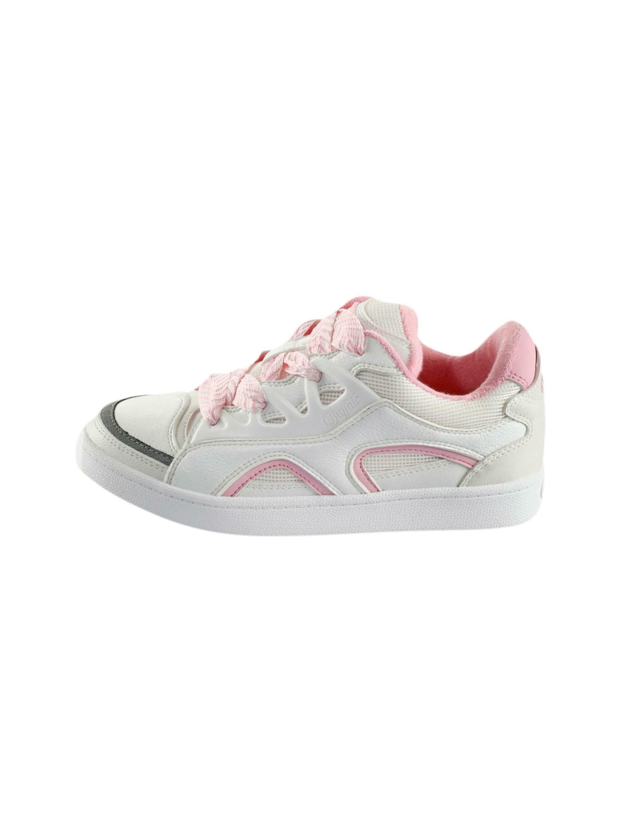 Buffalo Baskets basses white pink/blanc