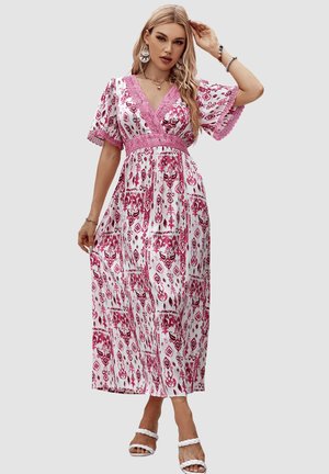 Outfitters Nation, VESTIDO LARFO ESTAMPADO DE FLORES - Vestido largo - rosa