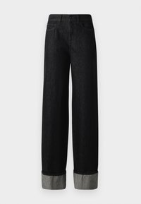 POCKETS PANT - Traperice opuštenog kroja - black denim