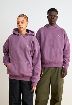 LOWERCASE HOOD UNISEX - Sweatshirt - pigment plum perfect