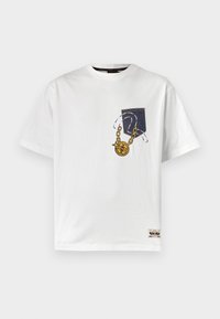 POCKET & VIRTUAL VACATION DAICOCK PRINT TEE - Triko s potiskem - white