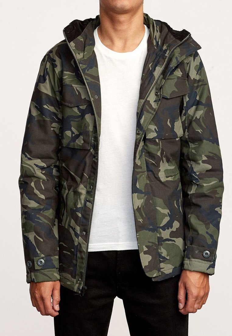 RVCA Light jacket - woodland camo/green 