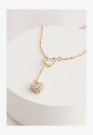 Next, HEART THREAD THROUGH LARIAT - Halskette - gold tone