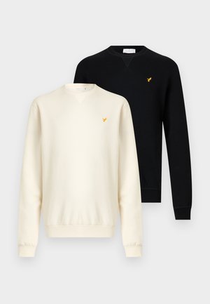 2 PACK - Športni pulover - black /egret/old gold-coloured