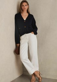 Reiss MILA BUTTON - Chaqueta de punto - navy