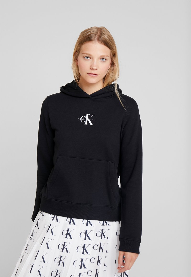 Calvin Klein Jeans MONOGRAM BOXY HOODIE Hoodie black Calvin Klein Jeans MONOGRAM BOXY HOODIE Hoodie black