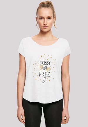 F4NT4STIC HARRY POTTER DOBBY IS FREE - T-Shirt print - white