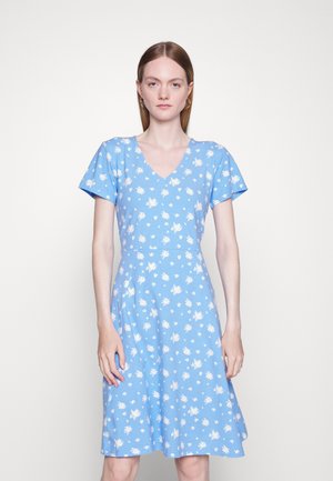 MALLY DRESS - Vestido de malha - blue/chalk