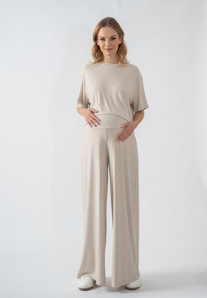 MATERNITY  - Kalhoty - beige