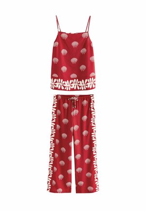 Next REGULAR FIT - CAMI SET - Yöasusetti - red shells