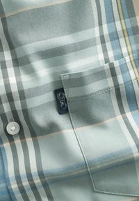 Next EASY IRON BUTTON DOWN OXFORD SHORT SLEEVE - REGULAR FIT - Hemd - sage green check