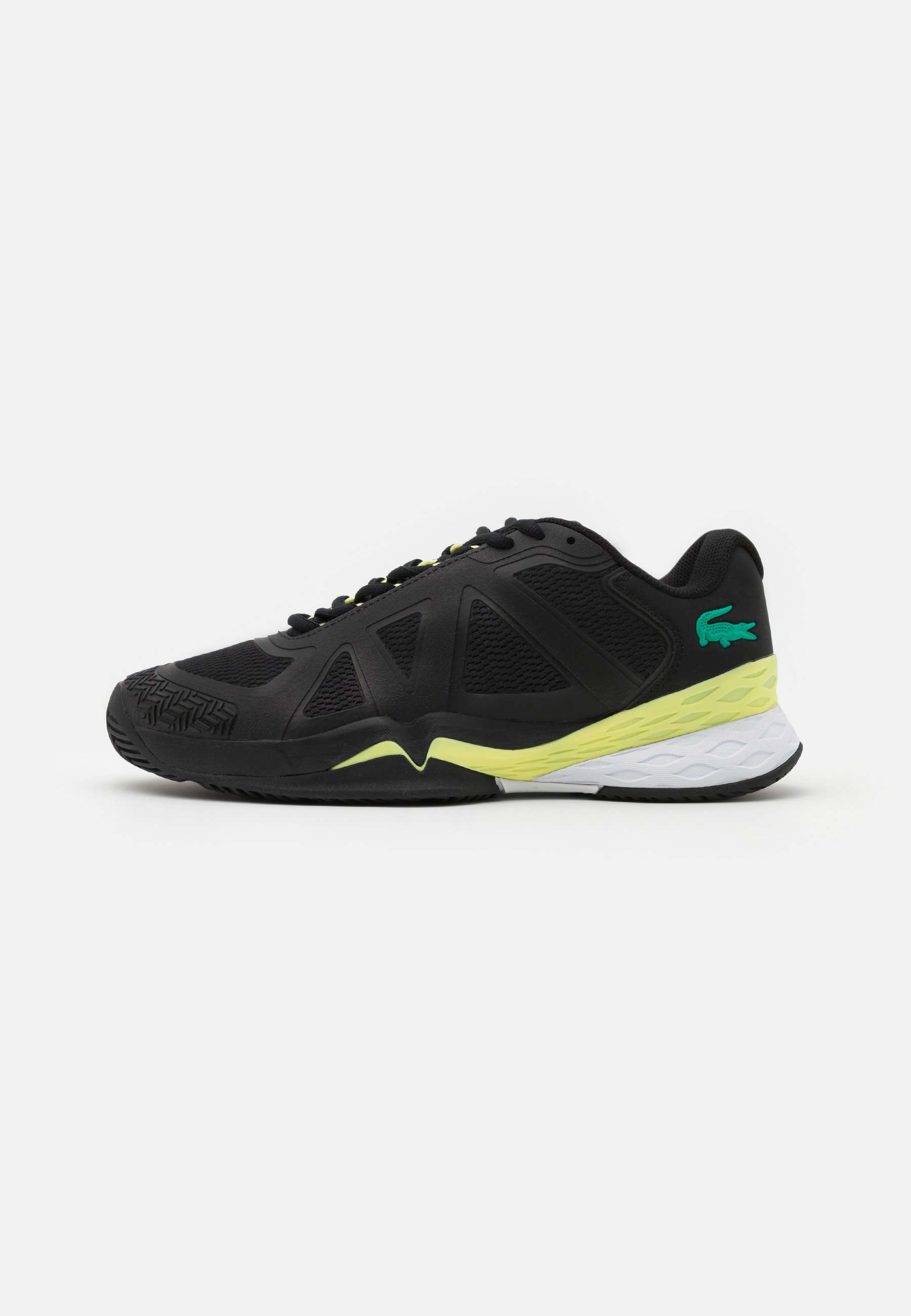Lacoste Sport LC SCALE II - Tennisschoenen voor alle ondergronden -  black/light yellow/Zwart - Zalando.nl
