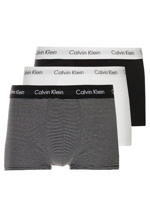 Calvin Klein Underwear LOW RISE TRUNK 3 PACK - Trunks - black/white