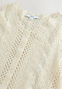 Next REGULAR FIT - STITCH BUTTON UP - Vest - white ecru