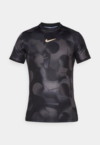 Sport T-shirt - dark grey/black/anthracite/white