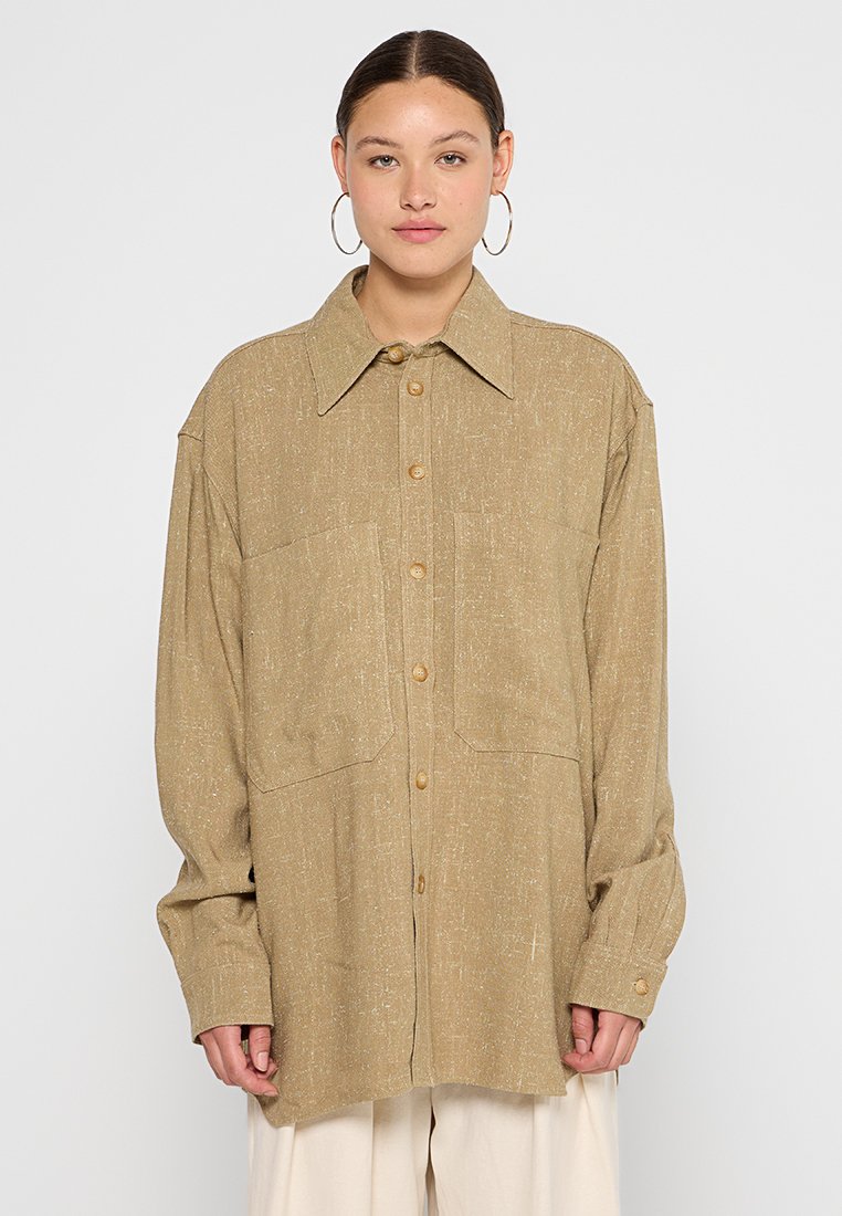 Nanushka Overhemdblouse kaki Nanushka Overhemdblouse kaki