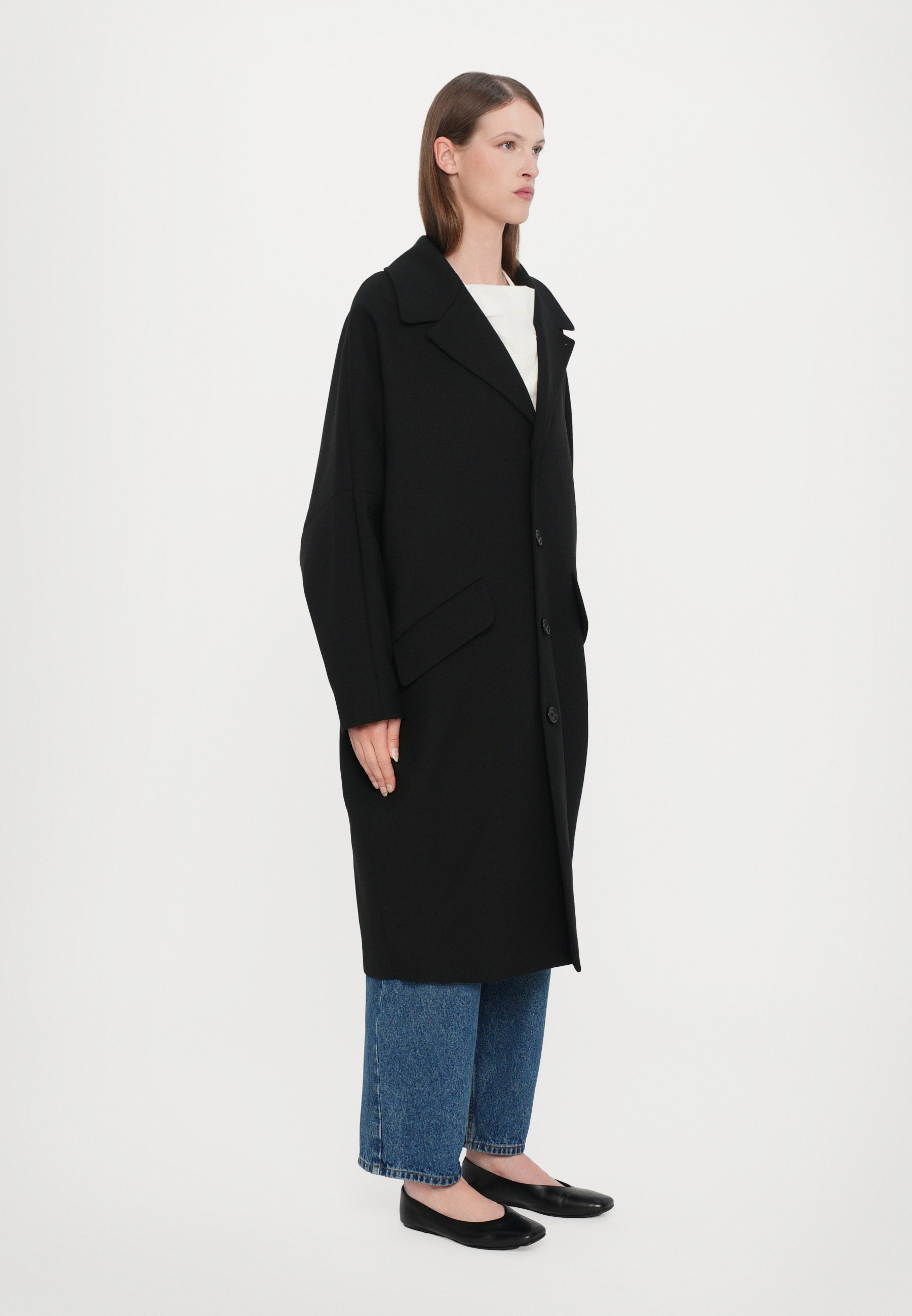 MM6 Maison Margiela Classic coat - black - Zalando.co.uk