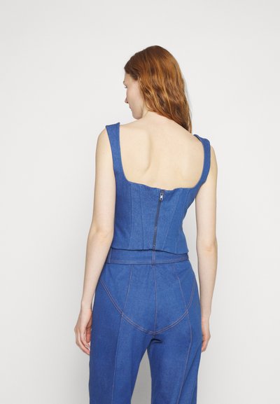 Sara Battaglia SQUARED - Μπλούζα - blue denim