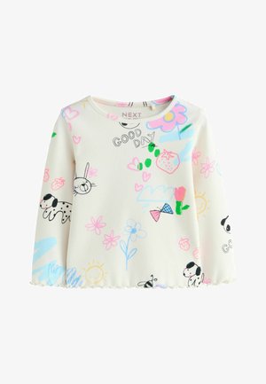 REGULAR FIT - LONG SLEEVE - Bluză cu mânecă lungă - ecru white