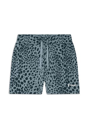 Pantaloncini sportivi - leopard animalier on blue