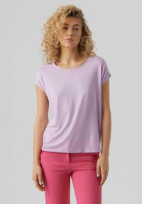 Vero Moda VMAVA PLAIN - T-shirt basic - orchid bloom