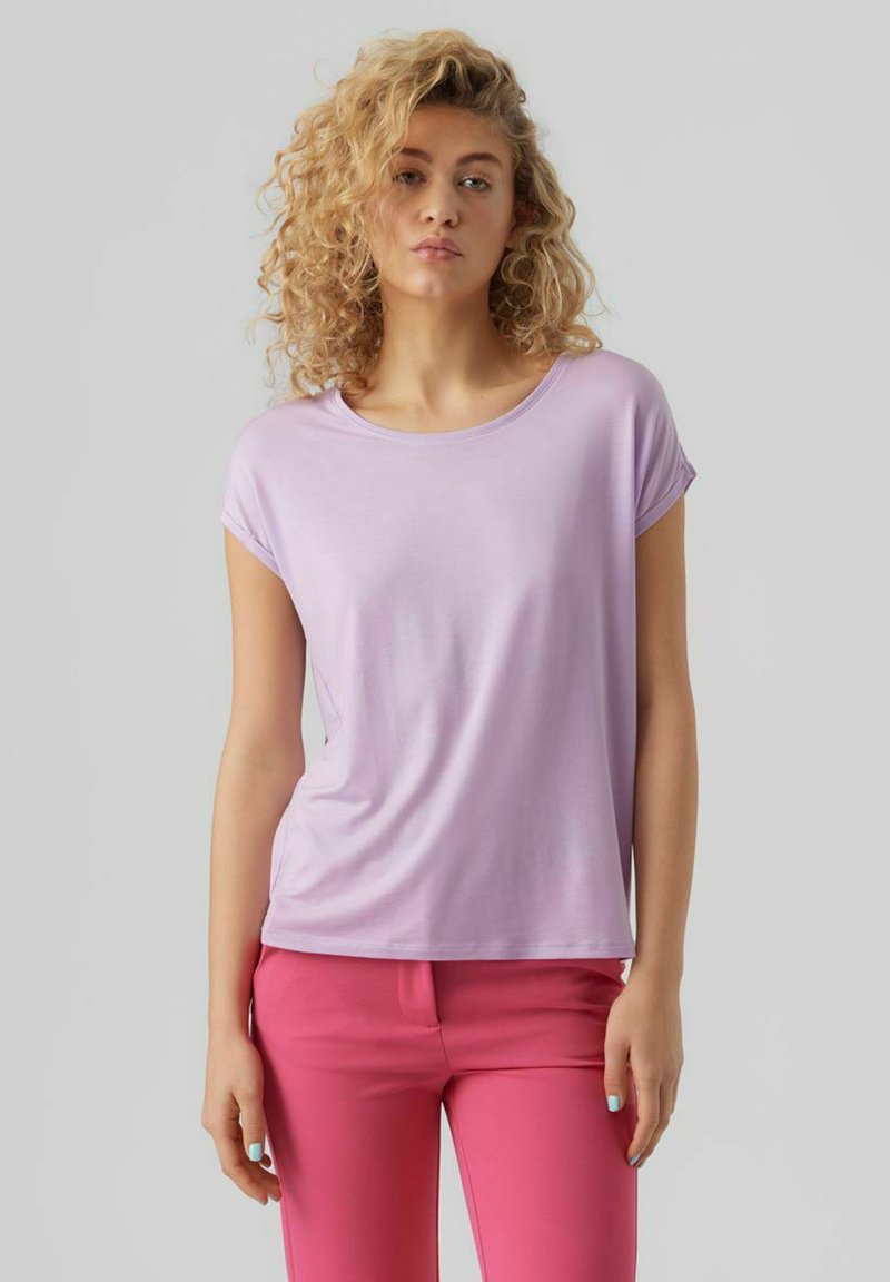 Vero Moda VMAVA PLAIN - T-shirt basic - orchid bloom
