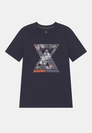 JJCLUB TEE O NECK JNR - Print T-shirt - sky captain