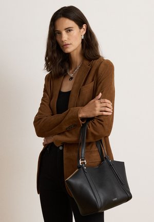 Lauren Ralph Lauren, NAPPA LEATHER SMALL TASHA TOTE BAG - Borsa a mano - black