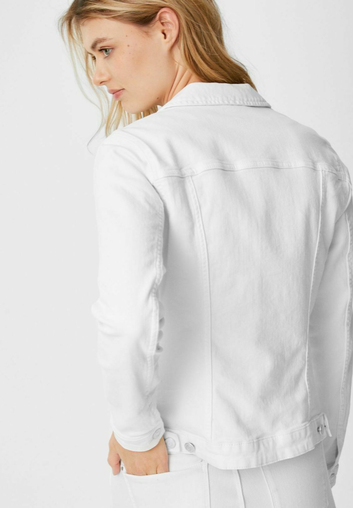 white wash denim jacket
