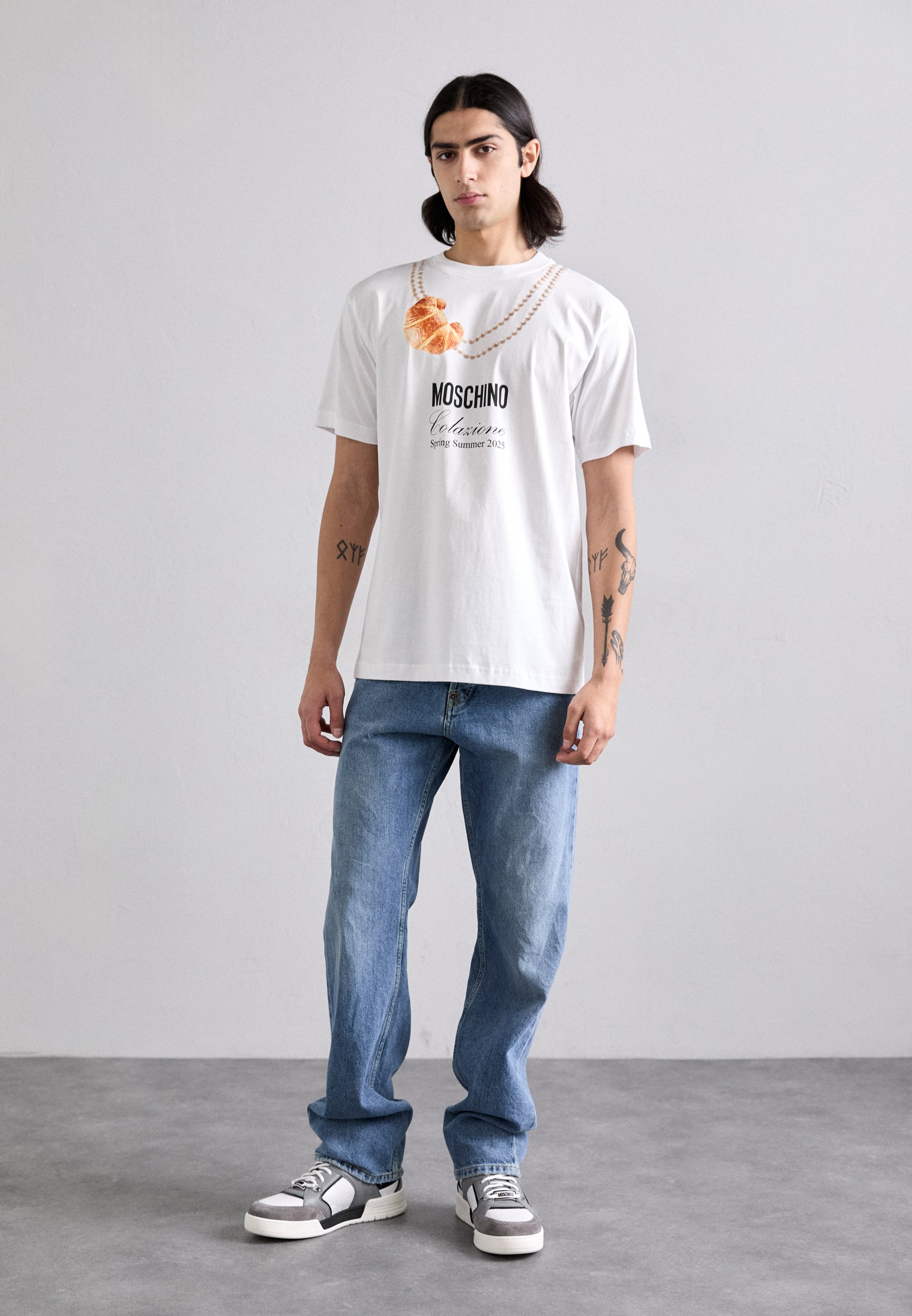 MOSCHINO COLAZIONE - T-shirt imprimé - multi white/blanc