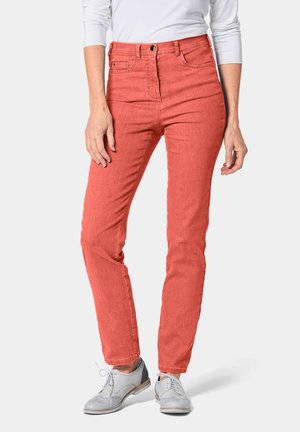 HIGH-STRETCH-BEQUEME - Slim fit jeans - papaya