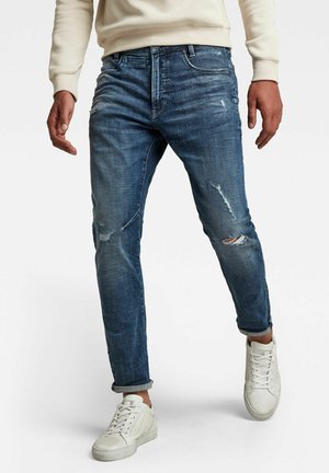 D-STAQ 3D - Slim fit jeans - faded ripped baltic sea