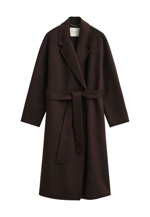 GANT, HANDSTITCHED BELTED COAT - Classic coat - deep brown
