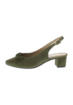 ISAR - MIT SCHLEIFE - Pumps - tannengrün