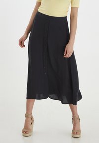 b.young - BYMMJOELLA MIDI SKIRT - A-linjekjol - black Miniatyrbild 1