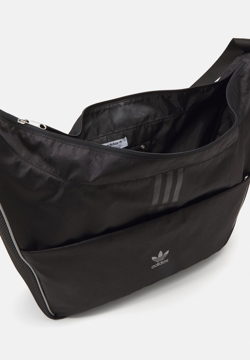 adidas Originals SHOPPER - Cross body bag - black/reflective silver/black -  Zalando.co.uk