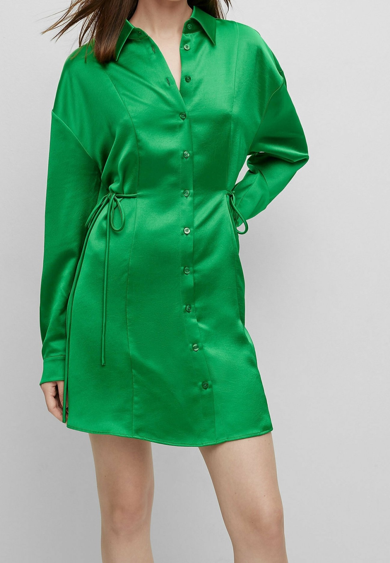 HUGO Shirt dress - green - (Pre-owned) - Zalando.ie