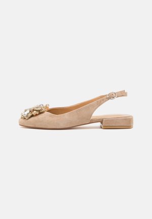 Slingback ballet pumps - beige