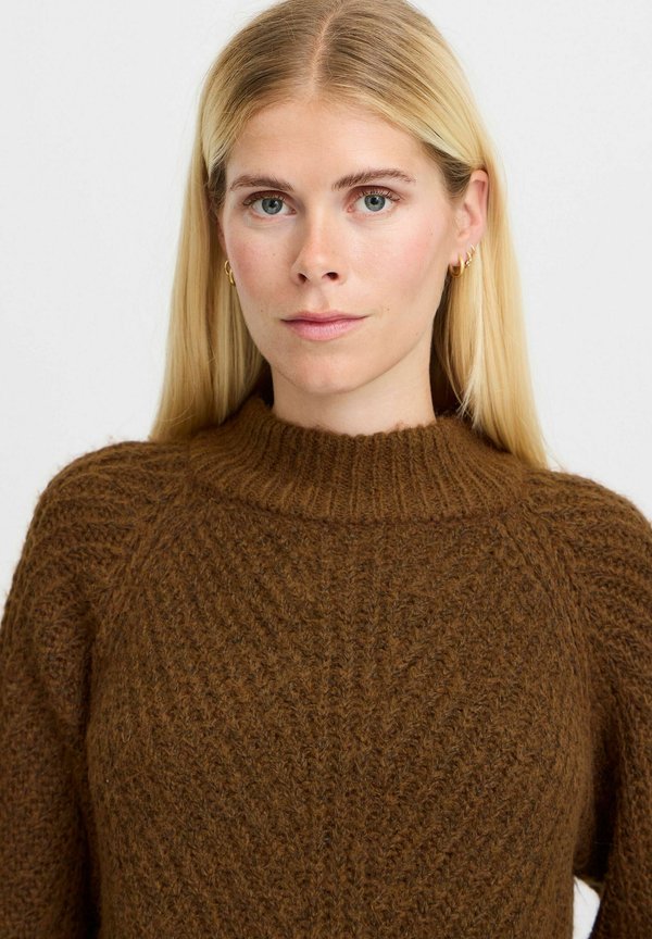 BYOKSANA TURTLENECK - Jumper - bison melange3