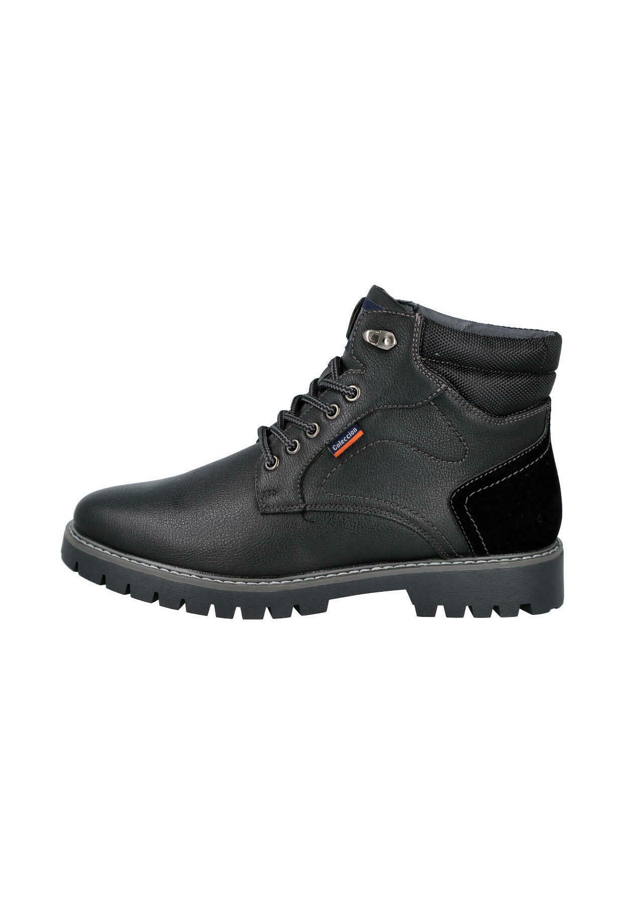 Black Botin De Cordones L&R Shoes Botines Con Cordones Black
