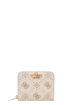 Guess CARRIE LOGO SLG SML ZIP AROUND LOGO - Portafoglio - beige