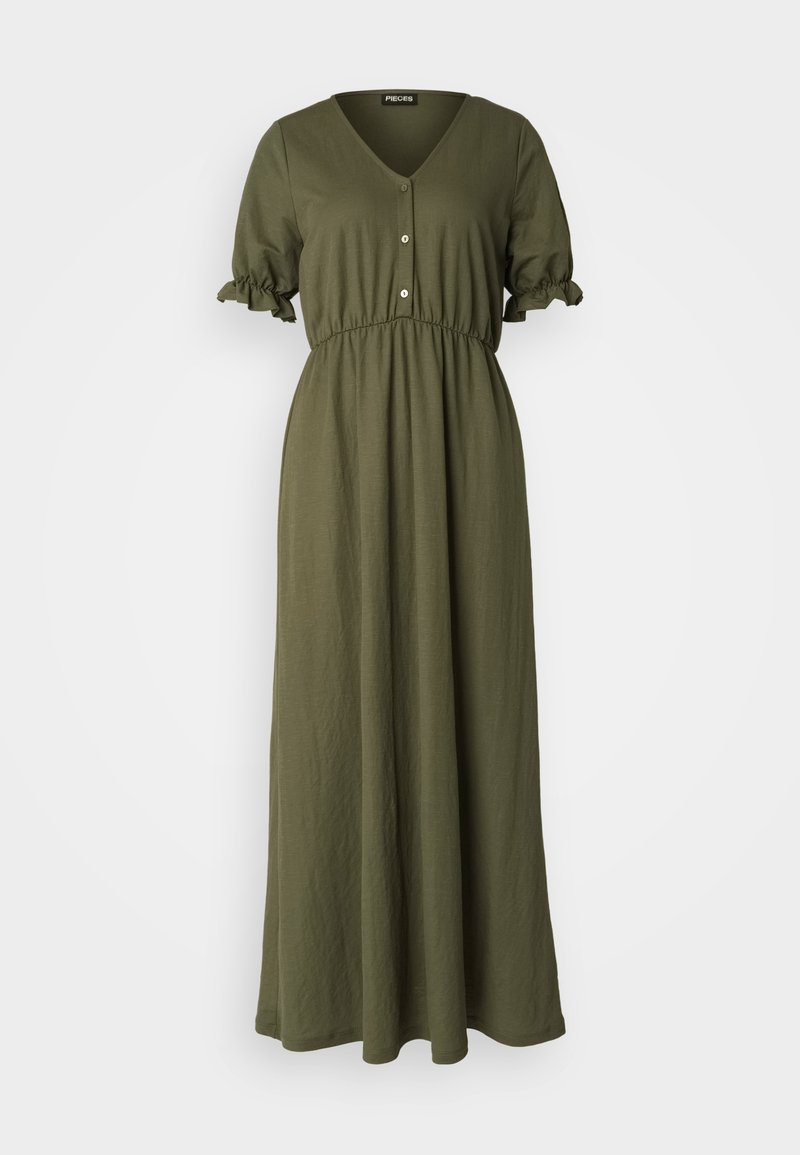 Pieces Maxi-jurk olijfgroen Pieces Maxi-jurk olijfgroen
