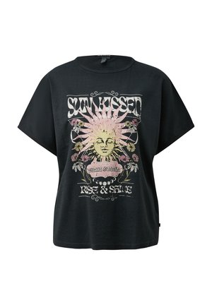 QS, T-SHIRT - T-shirt imprimé - schwarz