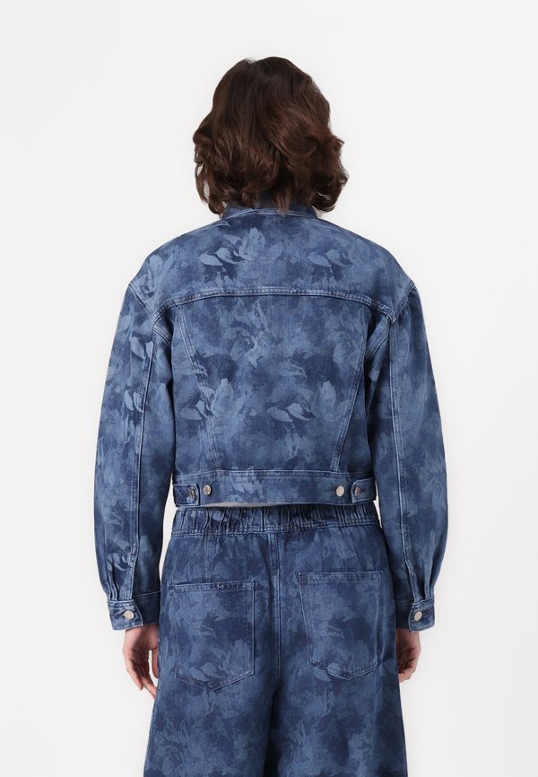 FLORAL LASER ICON  - Denim jacket - medium indigo3