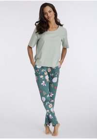 LASCANA Pidžamas komplekts - grün grün gemuster