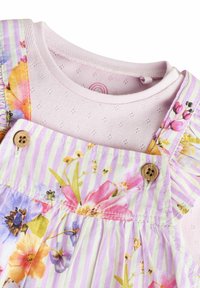Next REGULAR FIT - LONG SLEEVE SET - Glaustinukė - purple floral stripe