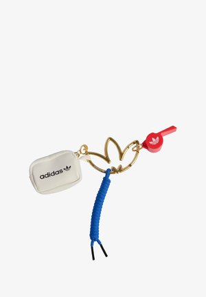 Sleutelhanger - gold metallic/semi lucid red/blue
