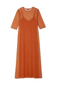 open lace back dress Never Fully Dressed Sol Izzy Dress Orange  Think Bubbles